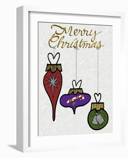 Christmas Ornament Decorations-Cyndi Lou-Framed Giclee Print