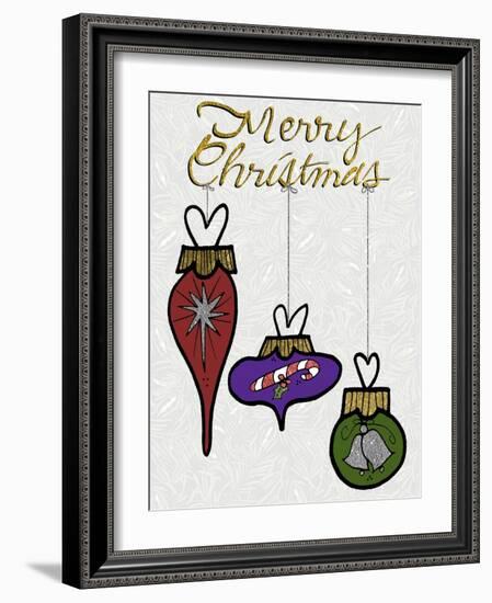 Christmas Ornament Decorations-Cyndi Lou-Framed Giclee Print