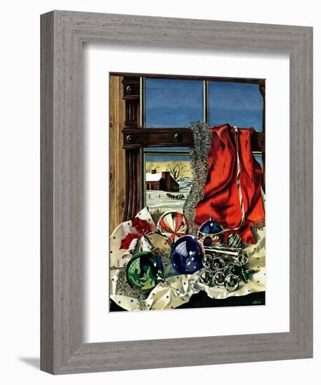 "Christmas Ornaments," December 18, 1943-John Atherton-Framed Giclee Print