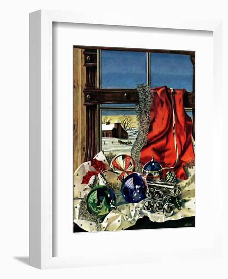 "Christmas Ornaments," December 18, 1943-John Atherton-Framed Giclee Print