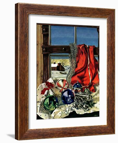 "Christmas Ornaments," December 18, 1943-John Atherton-Framed Giclee Print