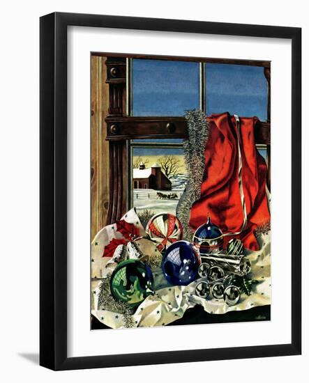 "Christmas Ornaments," December 18, 1943-John Atherton-Framed Giclee Print