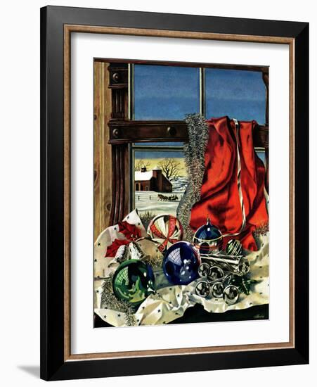 "Christmas Ornaments," December 18, 1943-John Atherton-Framed Giclee Print