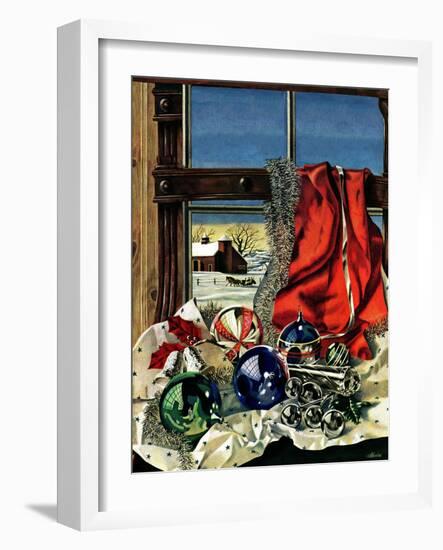 "Christmas Ornaments," December 18, 1943-John Atherton-Framed Giclee Print