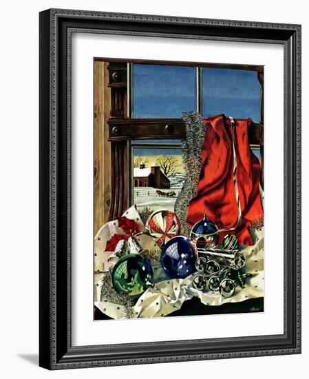 "Christmas Ornaments," December 18, 1943-John Atherton-Framed Giclee Print