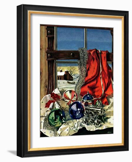 "Christmas Ornaments," December 18, 1943-John Atherton-Framed Giclee Print