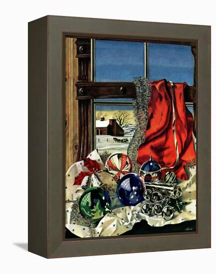 "Christmas Ornaments," December 18, 1943-John Atherton-Framed Premier Image Canvas