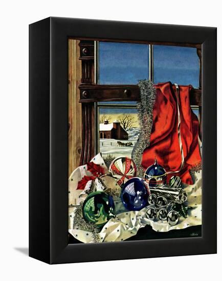 "Christmas Ornaments," December 18, 1943-John Atherton-Framed Premier Image Canvas