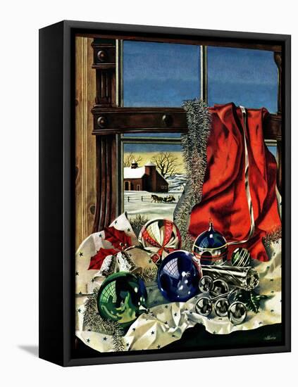 "Christmas Ornaments," December 18, 1943-John Atherton-Framed Premier Image Canvas