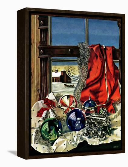 "Christmas Ornaments," December 18, 1943-John Atherton-Framed Premier Image Canvas