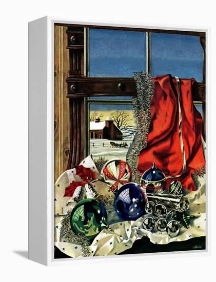 "Christmas Ornaments," December 18, 1943-John Atherton-Framed Premier Image Canvas