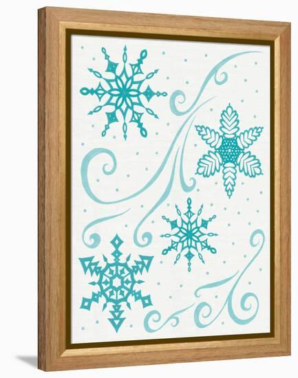 Christmas Otomi Tile I-Elyse DeNeige-Framed Stretched Canvas