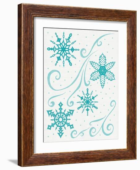 Christmas Otomi Tile I-Elyse DeNeige-Framed Art Print