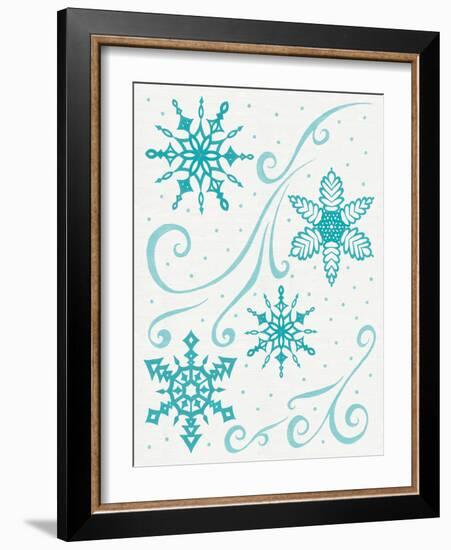 Christmas Otomi Tile I-Elyse DeNeige-Framed Art Print