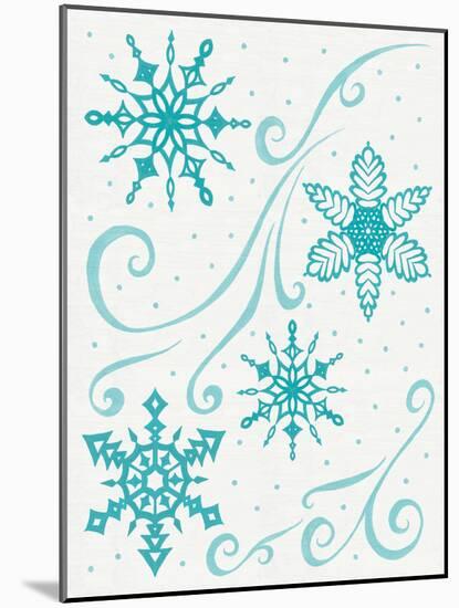 Christmas Otomi Tile I-Elyse DeNeige-Mounted Art Print