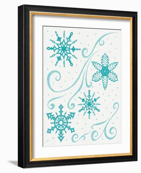 Christmas Otomi Tile I-Elyse DeNeige-Framed Art Print