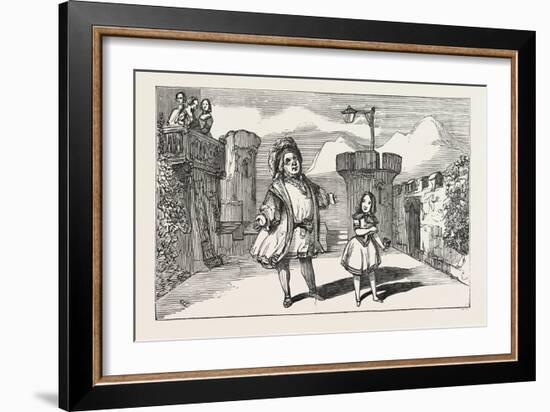 Christmas Pantomimes: Adelphi. Scene from the Christmas Tale of Little Red Riding Hood. Uk-null-Framed Giclee Print