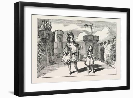 Christmas Pantomimes: Adelphi. Scene from the Christmas Tale of Little Red Riding Hood. Uk-null-Framed Giclee Print