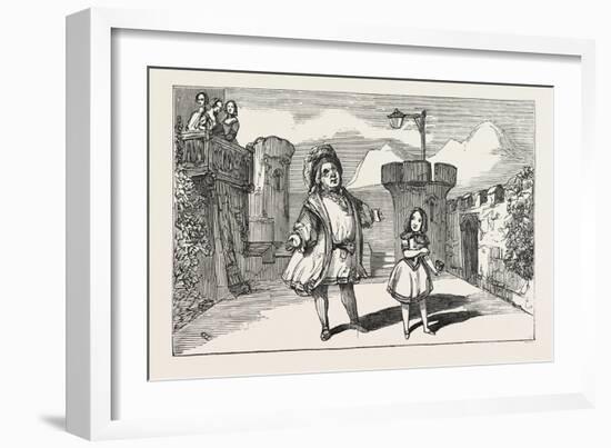 Christmas Pantomimes: Adelphi. Scene from the Christmas Tale of Little Red Riding Hood. Uk-null-Framed Giclee Print