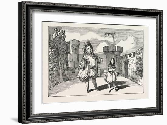 Christmas Pantomimes: Adelphi. Scene from the Christmas Tale of Little Red Riding Hood. Uk-null-Framed Giclee Print