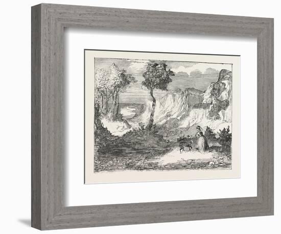 Christmas Pantomimes: Lyceum. Scene from the Prince of Happy Land; Or, the Fawn in the Forest. Uk-null-Framed Giclee Print