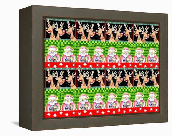 Christmas Pattern 1-Valarie Wade-Framed Premier Image Canvas