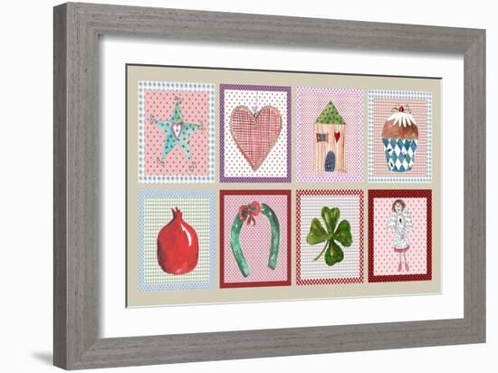 Christmas Patterns-Effie Zafiropoulou-Framed Giclee Print