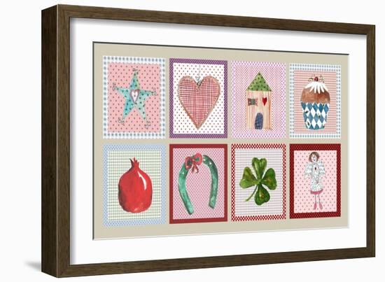 Christmas Patterns-Effie Zafiropoulou-Framed Giclee Print