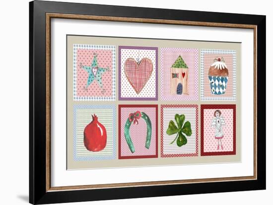 Christmas Patterns-Effie Zafiropoulou-Framed Giclee Print