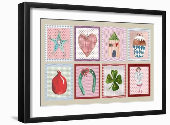 Christmas Patterns-Effie Zafiropoulou-Framed Giclee Print