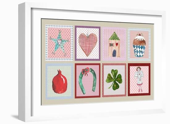 Christmas Patterns-Effie Zafiropoulou-Framed Giclee Print