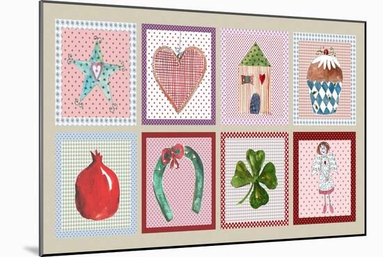 Christmas Patterns-Effie Zafiropoulou-Mounted Giclee Print