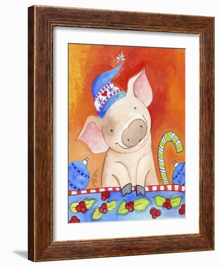 Christmas Piggie-Valarie Wade-Framed Giclee Print