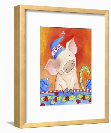 Christmas Piggie-Valarie Wade-Framed Premium Giclee Print