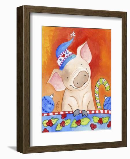 Christmas Piggie-Valarie Wade-Framed Premium Giclee Print