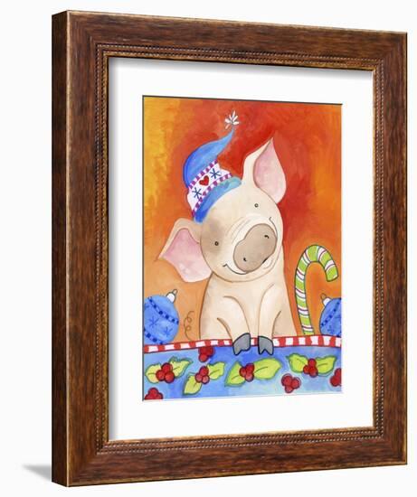 Christmas Piggie-Valarie Wade-Framed Premium Giclee Print