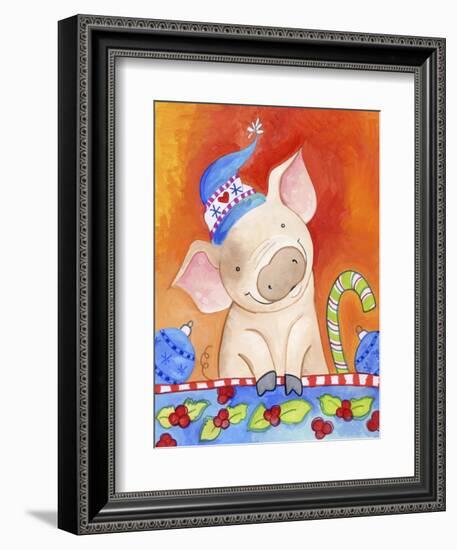 Christmas Piggie-Valarie Wade-Framed Premium Giclee Print