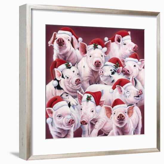 Christmas Piggies-Jenny Newland-Framed Giclee Print