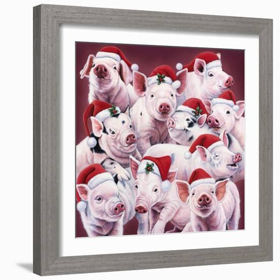 Christmas Piggies-Jenny Newland-Framed Giclee Print