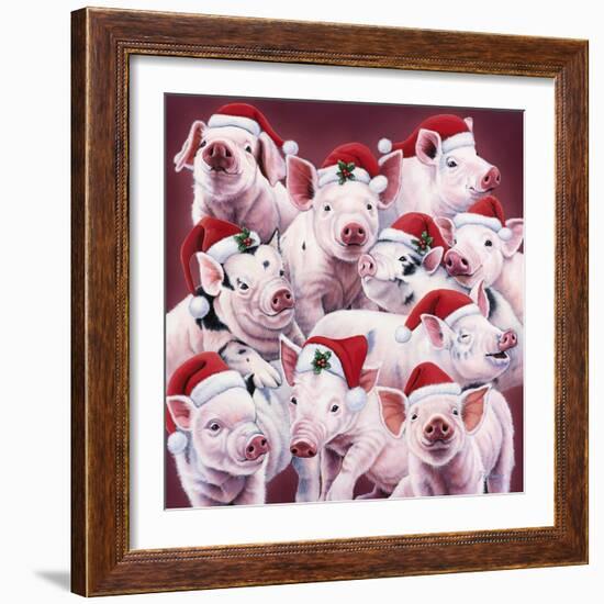 Christmas Piggies-Jenny Newland-Framed Giclee Print