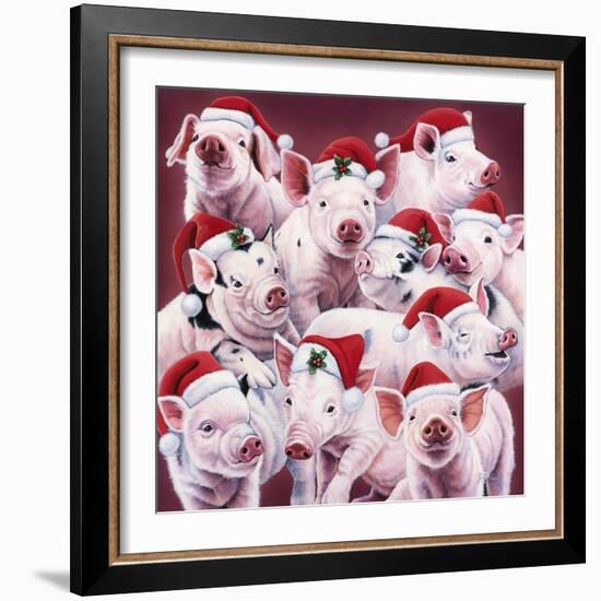 Christmas Piggies-Jenny Newland-Framed Giclee Print