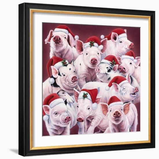 Christmas Piggies-Jenny Newland-Framed Giclee Print