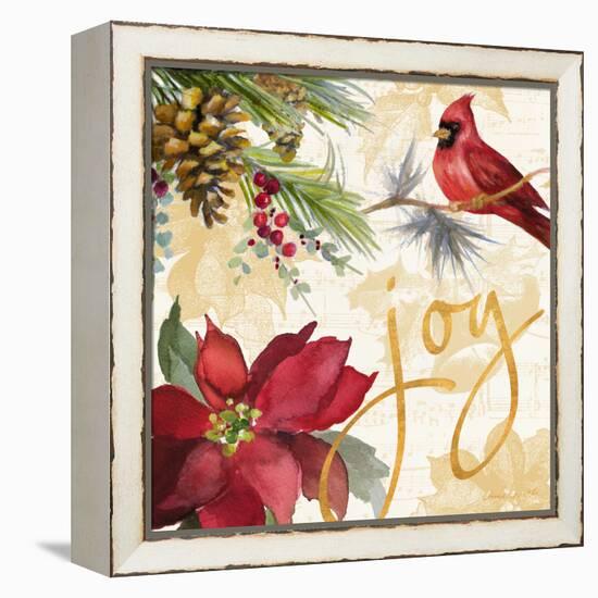 Christmas Poinsettia I-Lanie Loreth-Framed Stretched Canvas