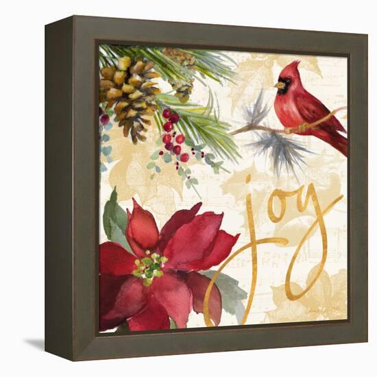 Christmas Poinsettia I-Lanie Loreth-Framed Stretched Canvas