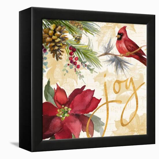 Christmas Poinsettia I-Lanie Loreth-Framed Stretched Canvas