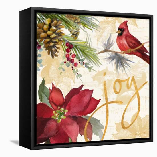 Christmas Poinsettia I-Lanie Loreth-Framed Stretched Canvas