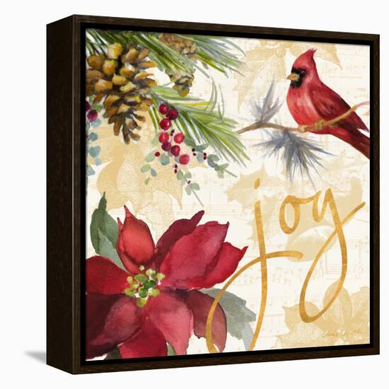 Christmas Poinsettia I-Lanie Loreth-Framed Stretched Canvas