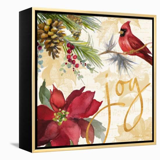 Christmas Poinsettia I-Lanie Loreth-Framed Stretched Canvas