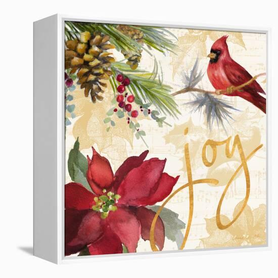 Christmas Poinsettia I-Lanie Loreth-Framed Stretched Canvas