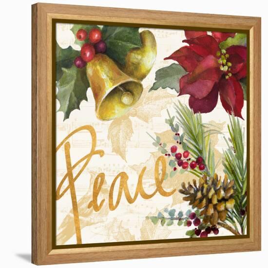 Christmas Poinsettia II-Lanie Loreth-Framed Stretched Canvas